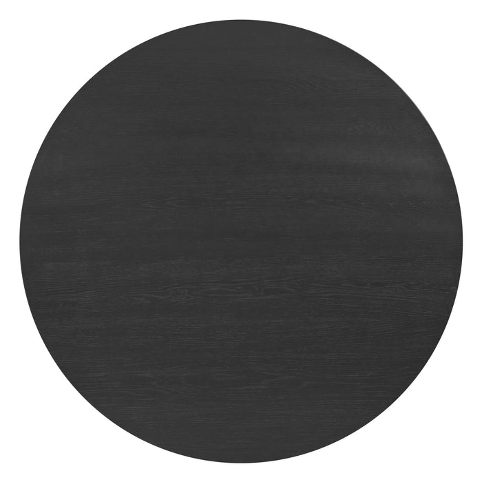 Portland Round Dining Table in Black