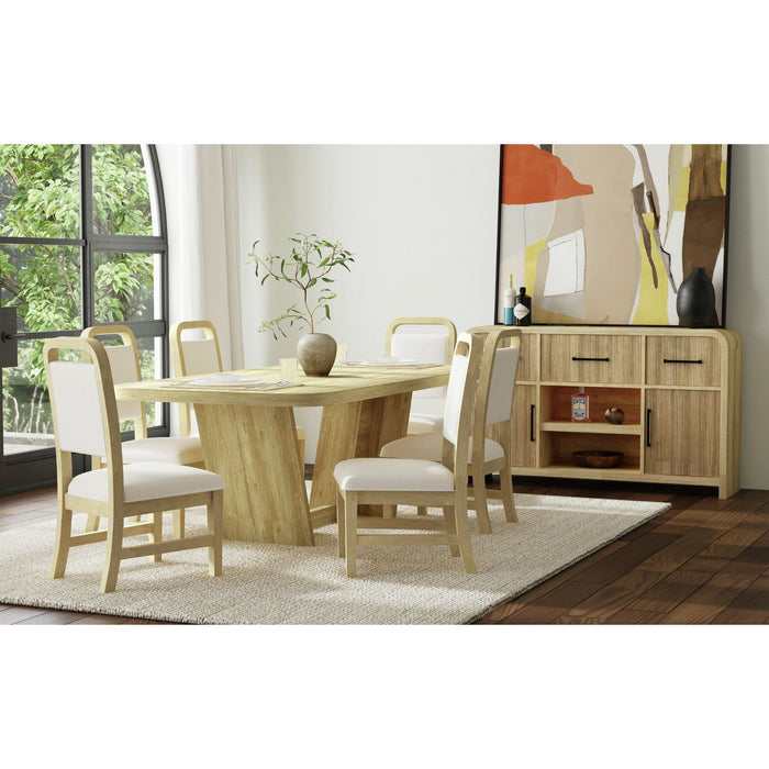 Ridgemont Standard Height Dining Set in Natural-Table and Four Chairs