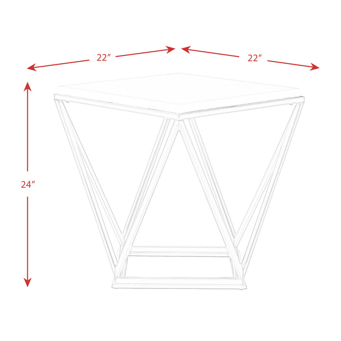 Riko 2PC Occasional Table Set-Coffee Table & End Table