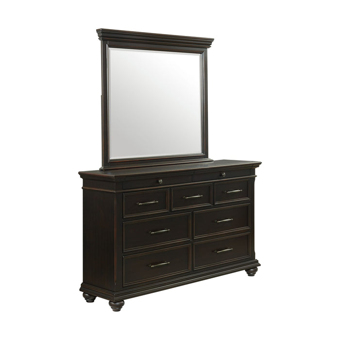 Slater Dresser & Mirror Set Black