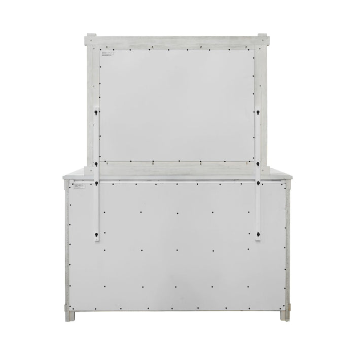 Scott Dresser & Mirror Set White Finish
