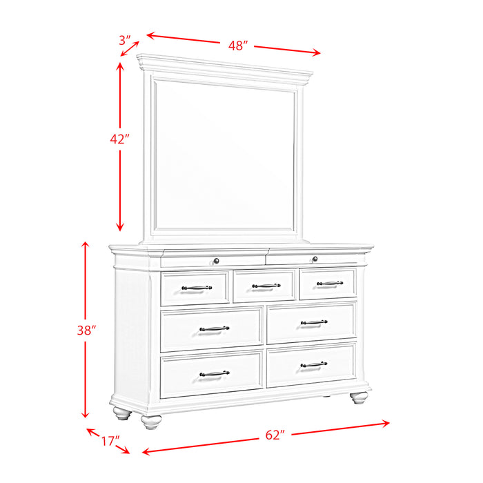 Slater Dresser & Mirror Set Black