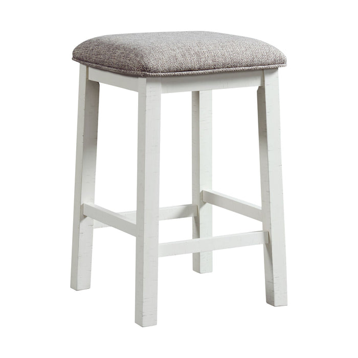 Stone Occasional Bar Table Single Pack in White (Table + Three Stools)