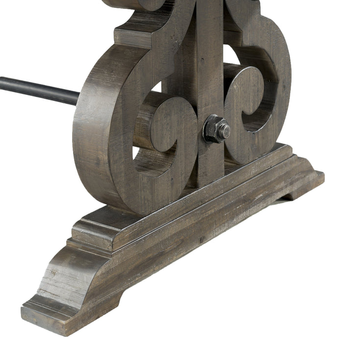 Stone Dining 7PC Set- Table, 4 Side Chairs, & 2 Parson Chairs