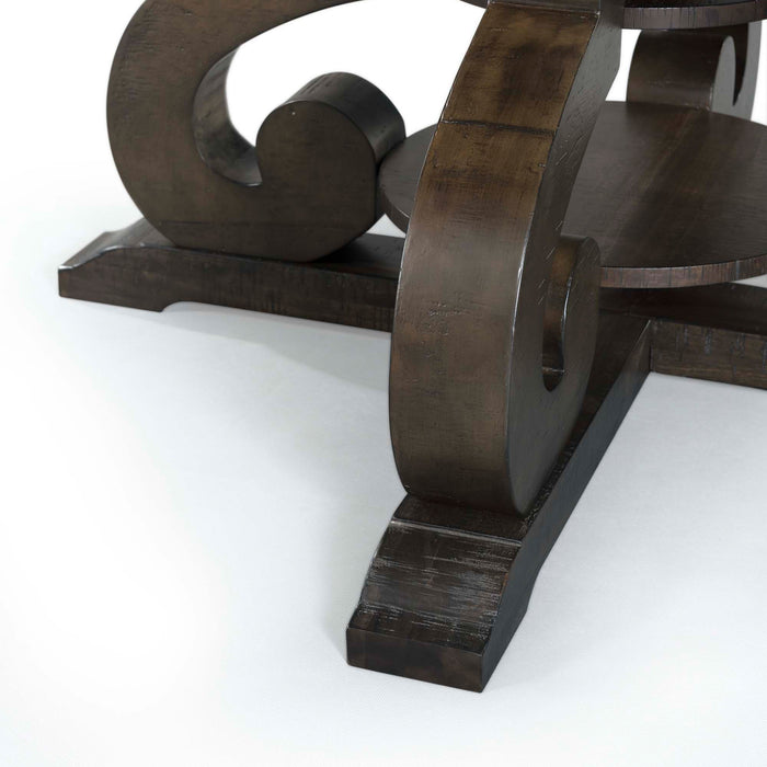 Stone Round 7PC Dining Set-Round Table & 6 Chairs