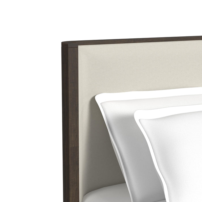 Sylvie UPH Bedroom Set with White Fabric