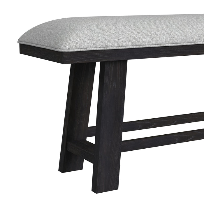 Transcend Counter Height Dining Set in Charcoal-Table and Four Chairs