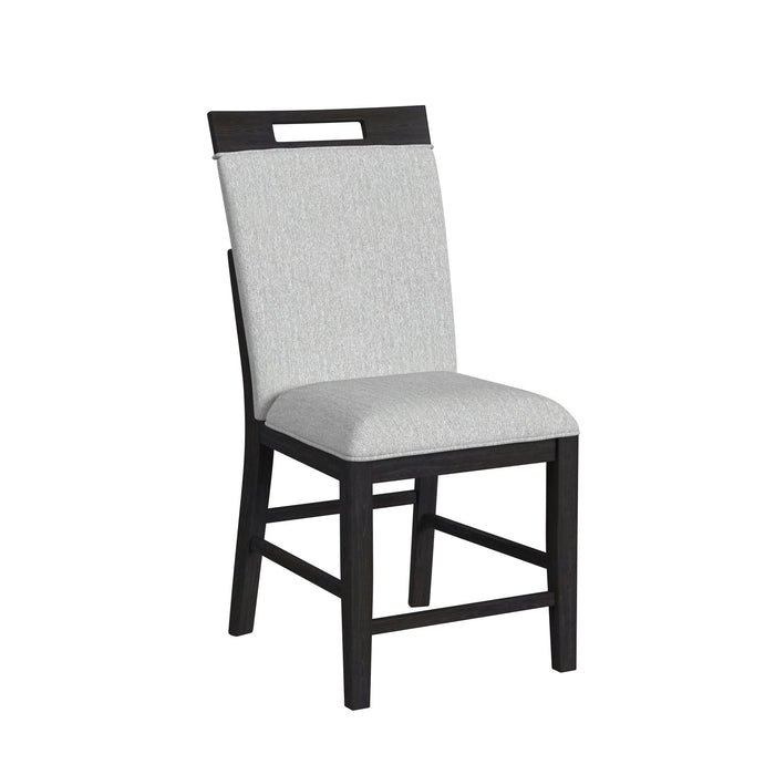 Transcend Counter Height Dining Set in Charcoal-Table and Four Chairs