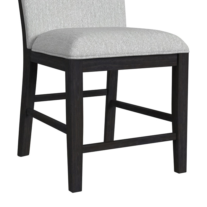 Transcend Counter Height Dining Set in Charcoal-Table and Four Chairs