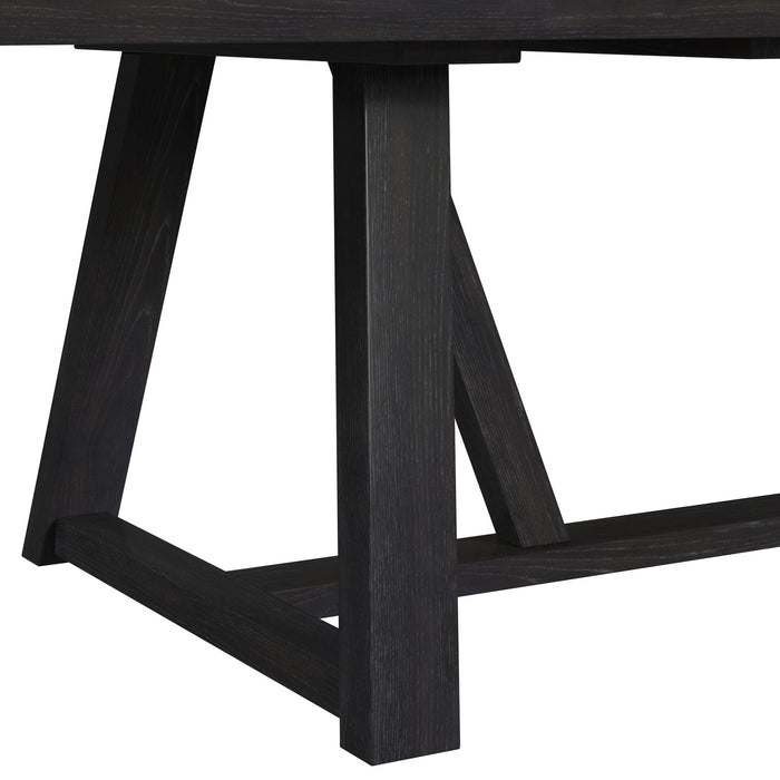 Transcend Standard Height Dining Set in Charcoal-Table and Four Chairs