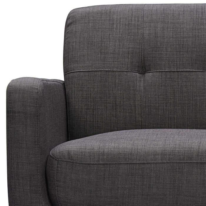Hadley 4480 KD Love Seat Heirloom Charcoal w/No Pillows