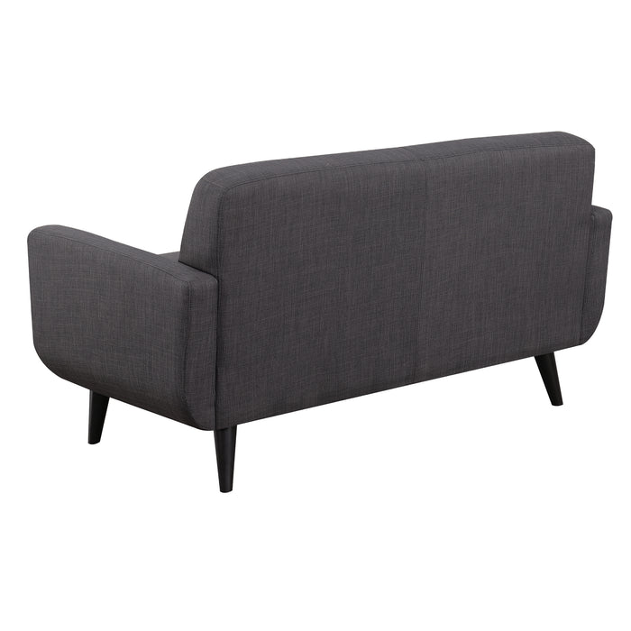 Hadley 4480 KD Love Seat Heirloom Charcoal w/No Pillows
