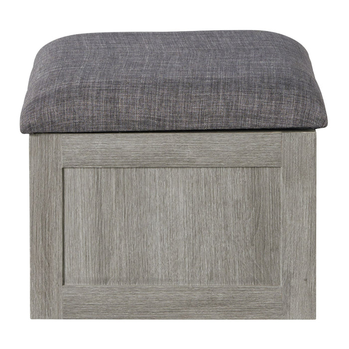 Uster Coffee Table W/Four storage Stools Grey