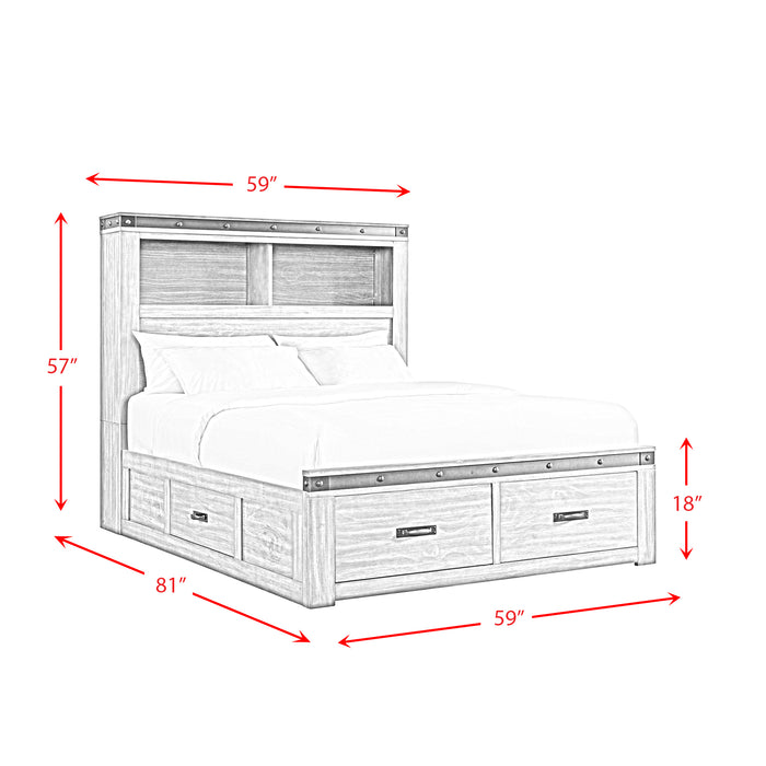 Wade Youth Platform Storage Bed