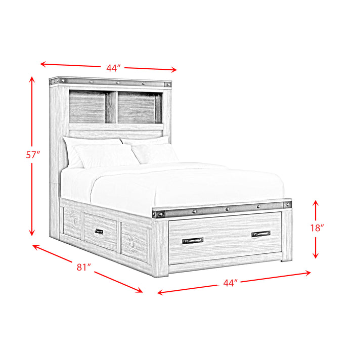 Wade Youth Platform Storage Bed