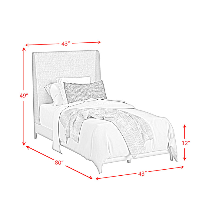 Westland UPH Bedroom Set with Grey Fabric