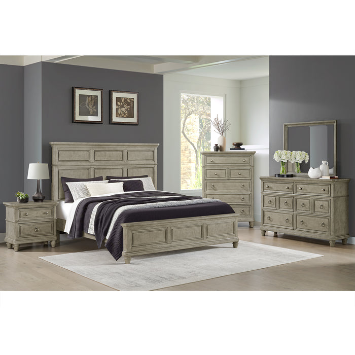 Whit-Ash 6-Drawer Dresser in Light Grey