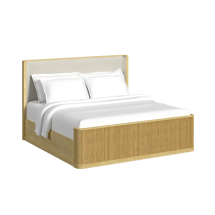 Sylvie UPH Bedroom Set with 2 Nightstands