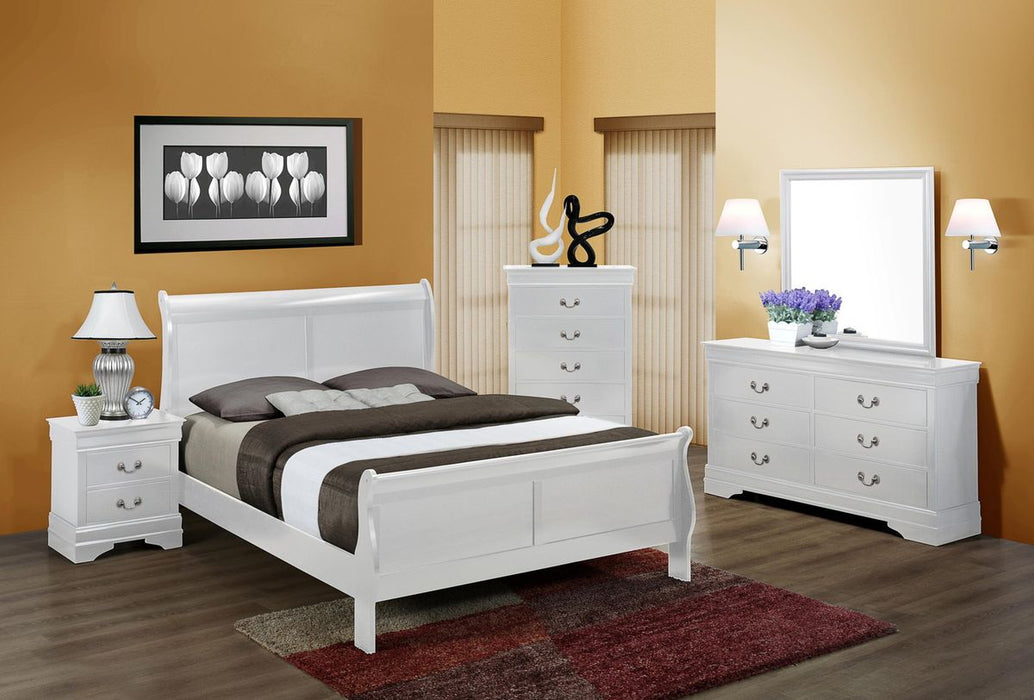Crown Mark Louis Philip Mirror in White