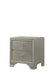 Crown Mark Lyssa 2 Drawer Nightstand in Embossed Crocodile Pattern image