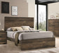 Elements International Bailey King Panel Bed in Warm Walnut BY500KB image