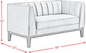 Elements International Calais Loveseat in Green image