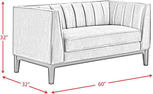 Elements International Calais Loveseat in Green image