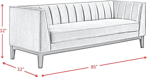 Elements International Calais Sofa in Green image