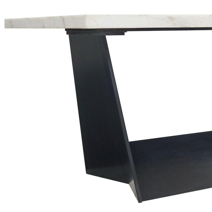 Elements International Beckley Counter Height Table in WhiteC
