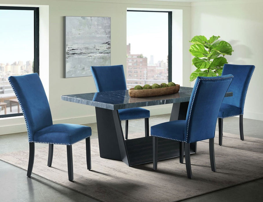 Elements International Beckley Dining Table in DarkC