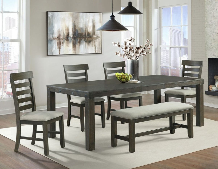 Elements International Colorado Side Chair in Charcoal