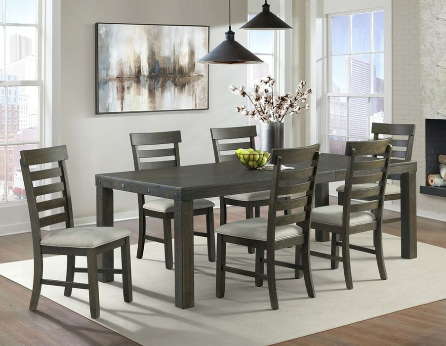Elements International Colorado Side Chair in Charcoal