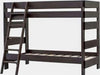 Elements International Cali Kids Twin over Twin Bunk Bed with Ladder in Brown image