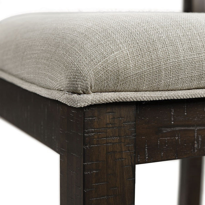 Elements International Colorado Counter Height Chair in Charcoal