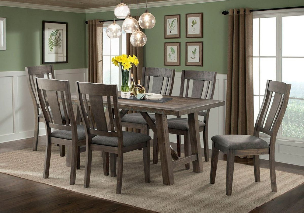Elements International Cash Side Chair (Set of 2) in Rustic Distressed Espresso