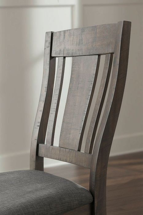 Elements International Cash Side Chair (Set of 2) in Rustic Distressed Espresso