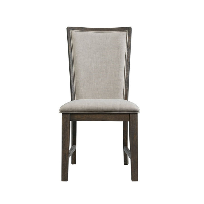 Elements International Grady Side Chair (Set of 2) in Brown