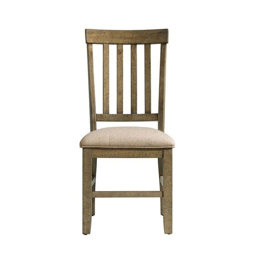 Elements International Stone Ladder Back Side Chair (Set of 2) in Grey image