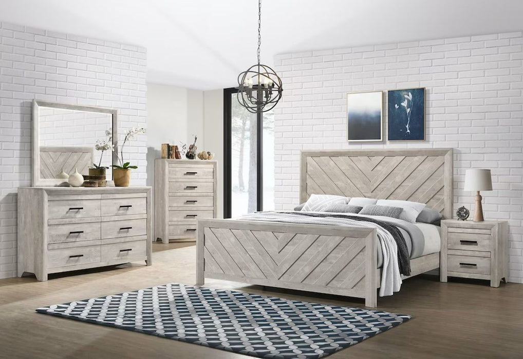 Elements International Ellen Nightstand in White