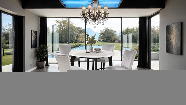 Sabro 5 Pc Dining Table Set Black
