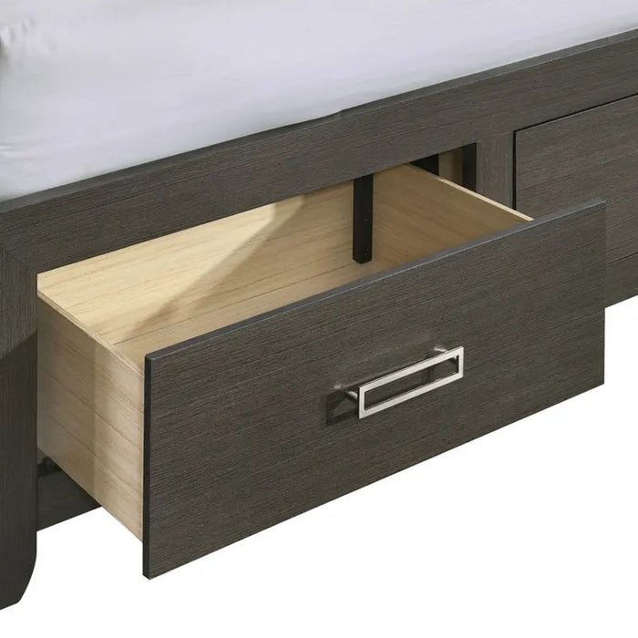 Elements International Sasha King Music Bed in Charcoal