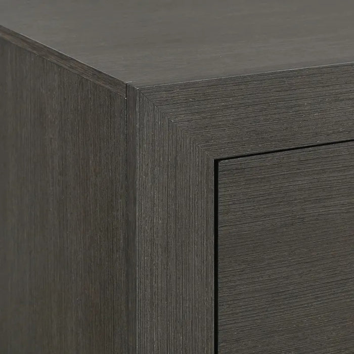 Elements International Sasha Nightstand in Charcoal