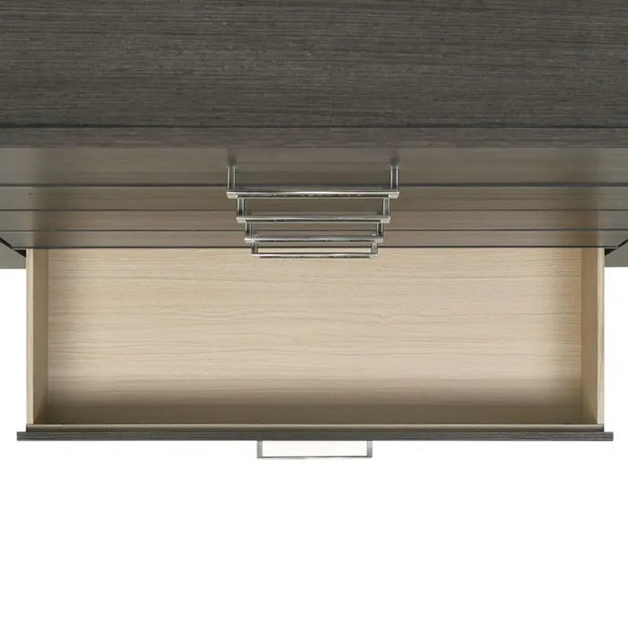 Elements International Sasha Nightstand in Charcoal