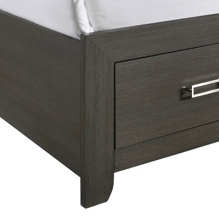 Elements International Sasha King Music Bed in Charcoal