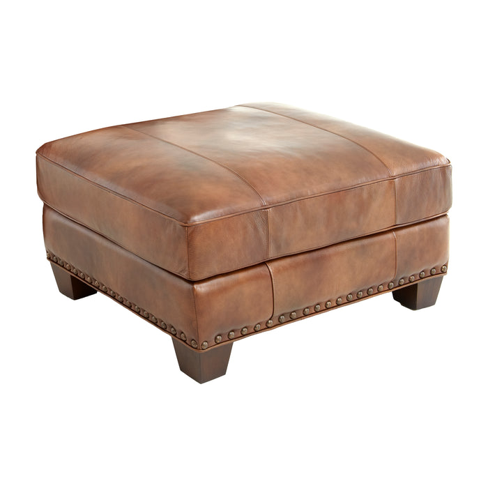 Steve Silver Silverado Ottoman in Metamorphosis Camel