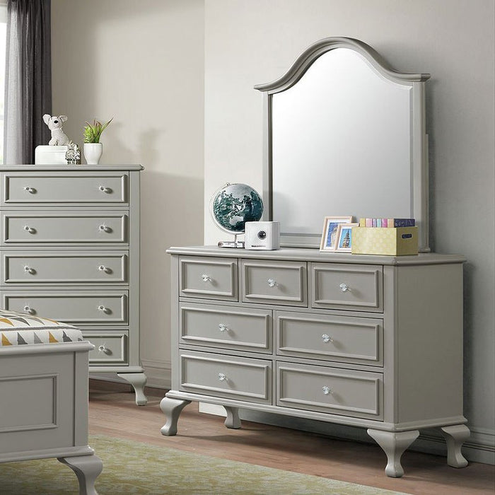Elements International Jesse Youth Dresser in Grey