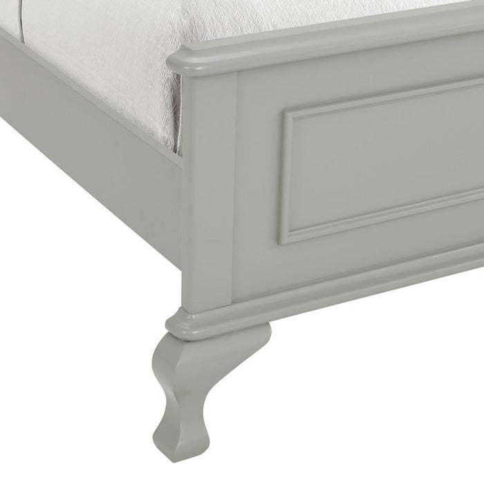 Elements International Jesse Youth Full Panel Bed in Grey