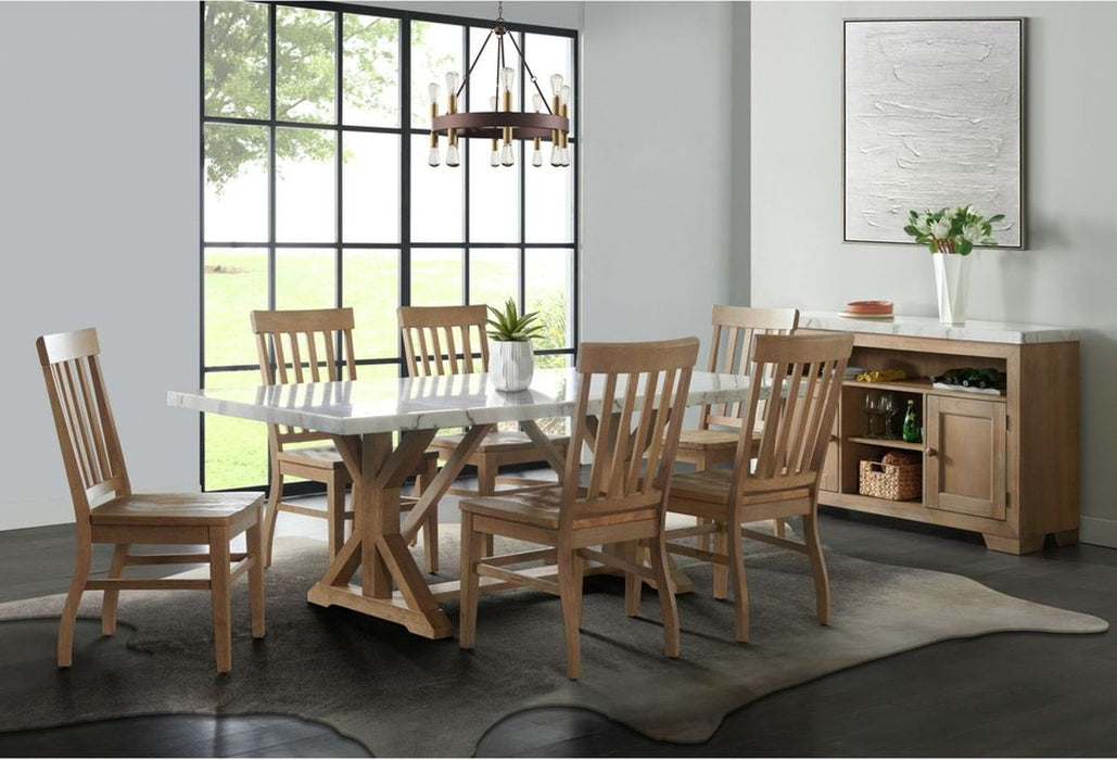 Elements International Lakeview Side Chair (Set of 2) in Natural CDLW100DTC