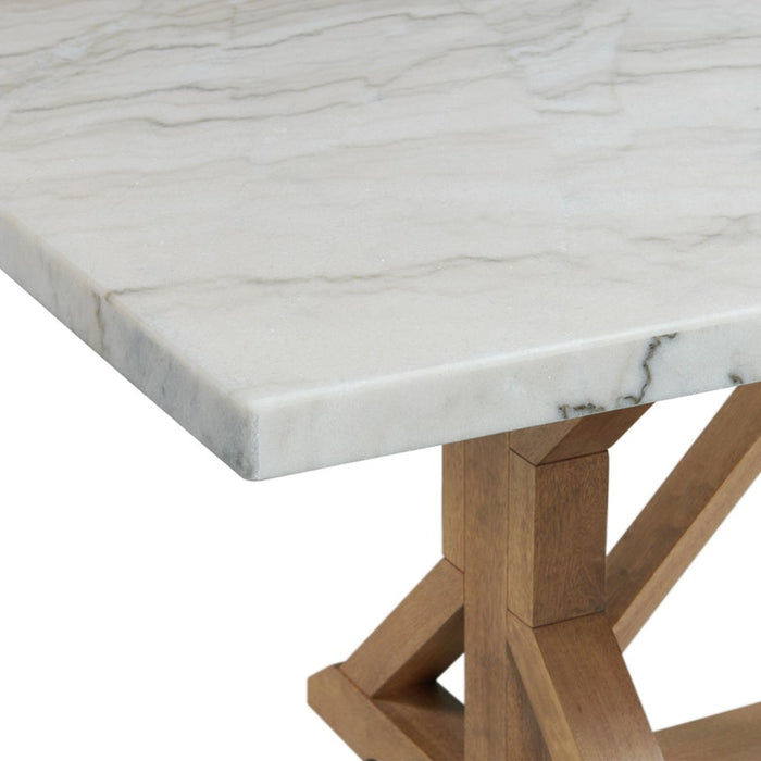 Elements International Lakeview Rectangular Dining Table in Natural CDLW100DTC