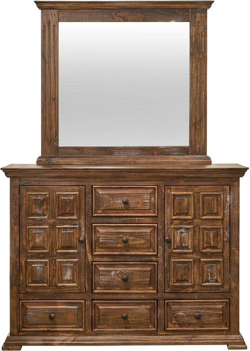 Elements International Olivia Brown 8 Drawer Dresser